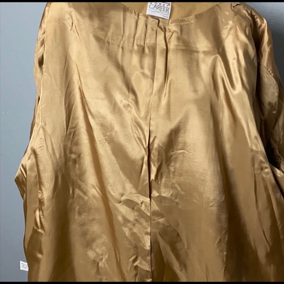 Vintage Koret Career Wool Tan Blazer - Picture 3 of 4
